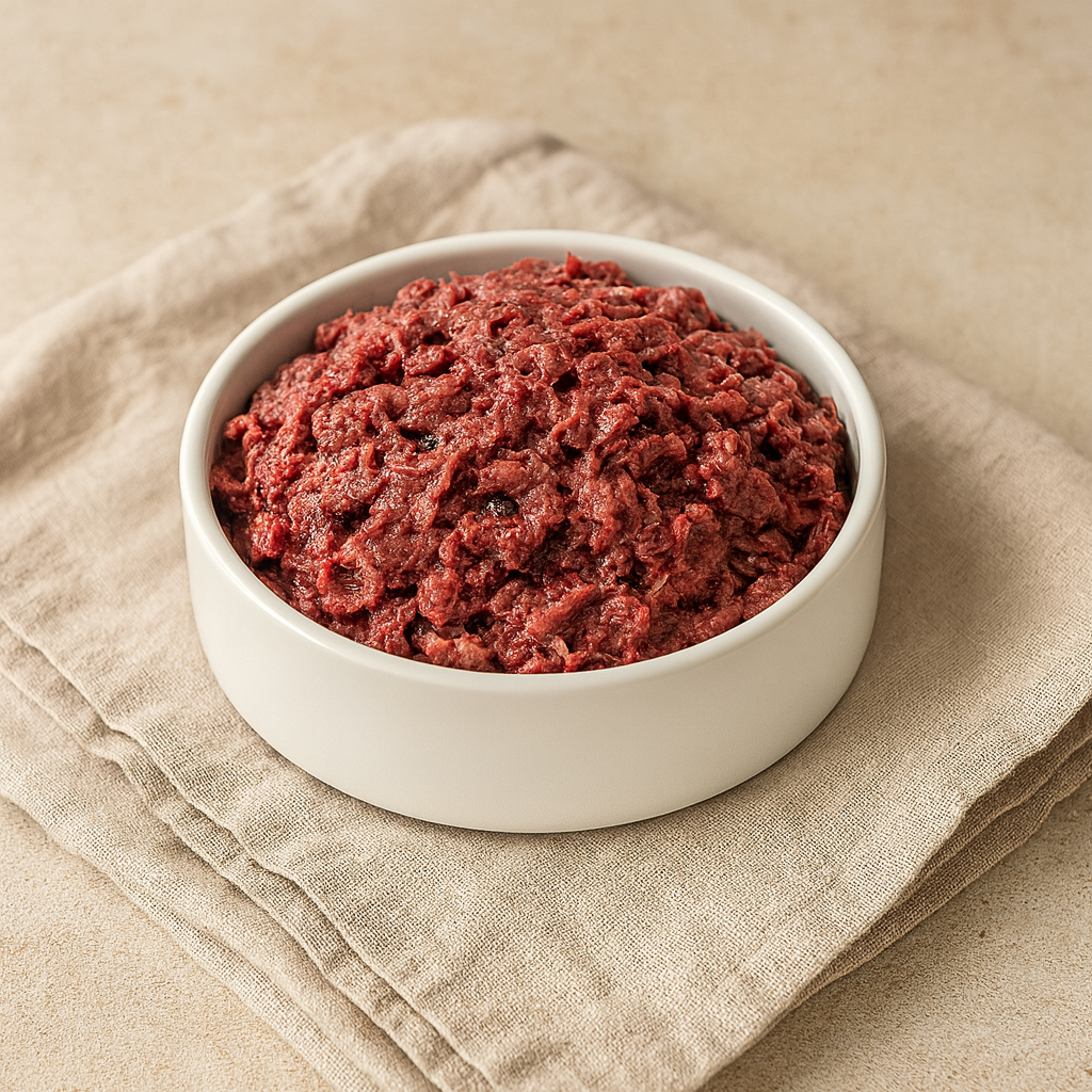 BARF Menü Rind Energie, Gewolft für aktive Hunde