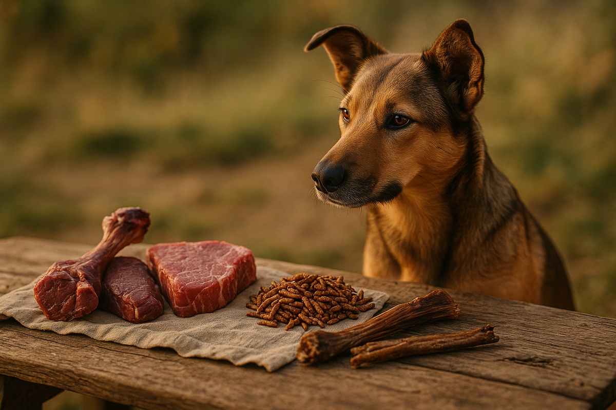 Welche Proteinquelle für Hunde: Wild, Rind, Pferd oder Insekt?