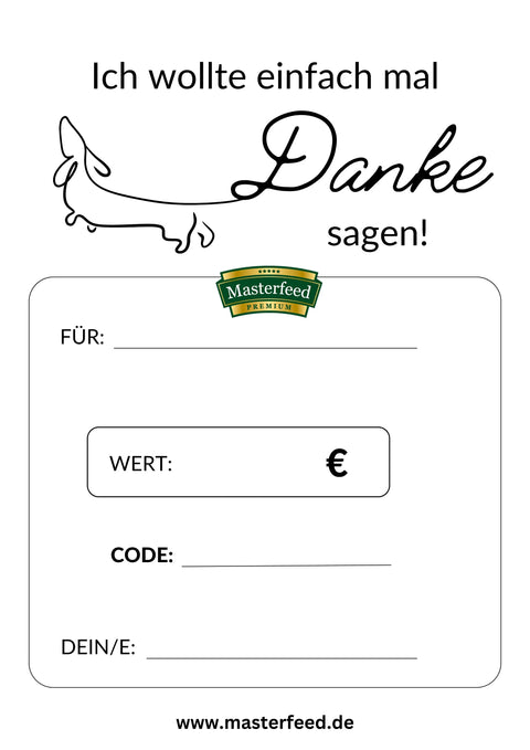 Geschenkgutschein 100 € Masterfeed